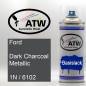Preview: Ford, Dark Charcoal Metallic, 1N / 6102: 400ml Sprühdose, von ATW Autoteile West.